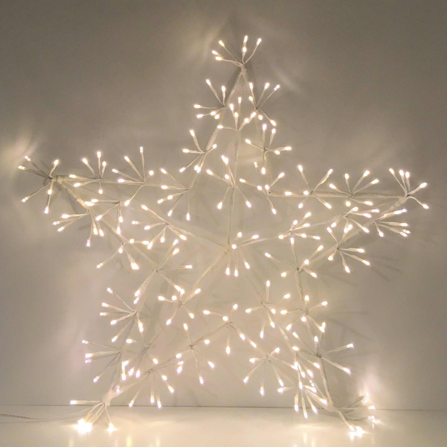 Stellar Haus Big Light Up White Warm White Star With 204 Lights 60cm